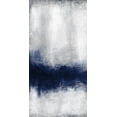 thumbnail image 2 of Kimberly Allen 4x14 White Modern Wood Framed Wall Art Titled - Indigo Tones Panel A, 2 of 5