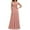 Solid color, variant on EGNMCR Holiday Dresses for Women Women Appear Thin Three-quarter Sleeve Lace V-neck Lace Stitching Waist Length Dress Dress
