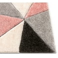thumbnail image 3 of Well Woven San Francisco Venice Blush Modern Geometric 3D Textured Shag 2'7" x 9'10" Runner Area Rug, 3 of 4