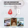 thumbnail image 4 of Portable Door Lock for Travel, Hotel Door Security Lock for Extra Privacy & Safety, Travel Safety Locks for Home, Apartment, Airbnb & Dorm, Easy to Install No Tools(2pcBlack), 4 of 7