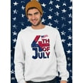 thumbnail image 2 of 4Th July Usa Independence Day Sweatshirt Men -Image by Shutterstock, Male Small, 2 of 4