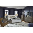 thumbnail image 4 of Magnussen Home Westbourne Dark Umber Queen Upholstered Panel Bed, 4 of 8