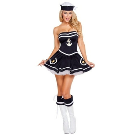 Naughty Navy Yard Vixen Costume Roma Costume 4580 Navy