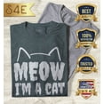 thumbnail image 2 of S4E Women's Meow I'm A Cat T-Shirt Medium Dark Heather, 2 of 4
