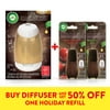 Buy Gold Air Wick Essential Mist Gadget & Get 50% Off One Holiday Scented Refill (Apple Cinnamon or Woodland Pine)