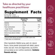 Bariatric Advantage Calcium Citrate Chewy Bites 500 mg - for Bariatric Surgery Patients - Vitamin D3 - Sugar-Free Chewable Calcium Supplement - Bariatric Chews - Chocolate - 90 Count
