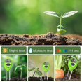 thumbnail image 4 of Soil Tester,3-in-1 Soil Test Kit with Moisture,Light and PH Test,Soil Moisture Meter,Great-2PCS light green, 4 of 4