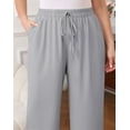 thumbnail image 5 of Daystry Womens Wide Leg Lounge Pants High Waisted Drawstring Casual Lightweight Loose palazzo pants with Pockets, 5 of 15