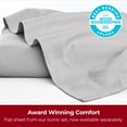 thumbnail image 4 of Mellanni Queen Flat Sheet Only, Hotel Luxury Microfiber Top Sheet, 1 Piece, Light Gray, 4 of 8