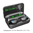 thumbnail image 2 of F9-5C Auriculares intrauditivos Pantalla digital Auriculares 5.3 compatibles con Bluetooth Negro, 2 of 4