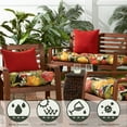 thumbnail image 4 of Greendale Home Fashions 19'' x 12'' Reversible Outdoor Throw Pillow, Set of 2, Salsa, 4 of 7