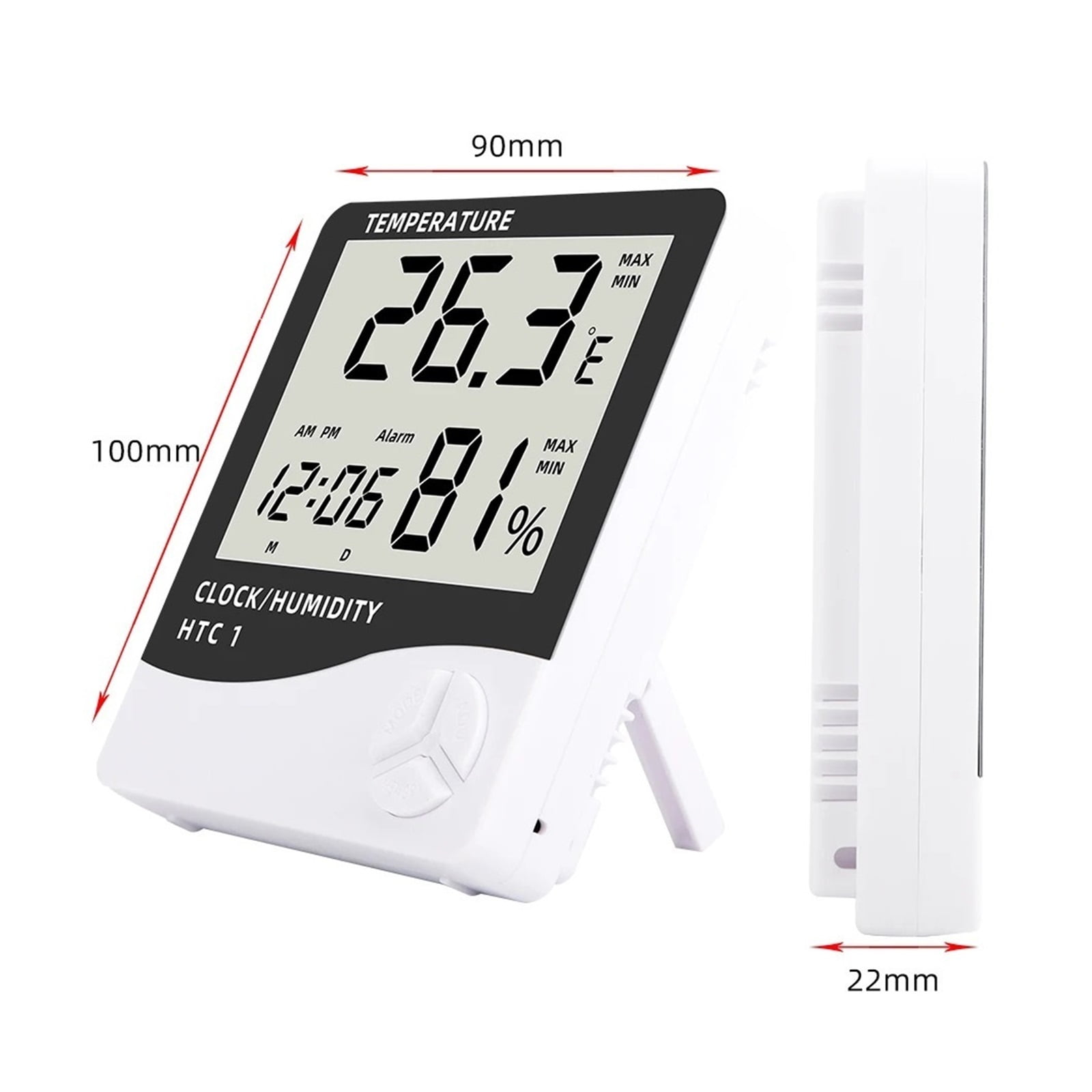 Digital Temperature Humidity Meter Electronic LCD Indoor Outdoor Thermometer Hygrometer ,Fast Response