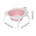 thumbnail image 4 of FEOLGEHLY Slow Feed Collapsible Silicone Dog Bowl, Non Skid Portable Travel Neck Care Pet Feeding Bowl Outdoor Food Water Bowl for Small Dogs and Indoor Cats Travel Pet Supplies, 4 of 6