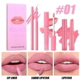 thumbnail image 4 of Lipstick Velvet Lipstick Lip Color Lipliner Combination Suit Non Stick Cup Lipstick Suit Multiple Color Choices Plump Three Effect, 4 of 9