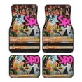 thumbnail image 1 of Fotbe Graffiti Lamp Urban Scene Juego de 4 Tapetes para Auto con Estampado – Alfombrillas de Goma Reforzada, Diseño Antideslizante, Protección para Todo el Año – Vehículos, Autos, Camionetas y SUVs, 1 of 7