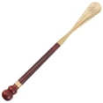 thumbnail image 4 of Shoehorn Long Handle Design Wear Shoes Assistance 35.00X3.50X3.00CM Wood Copper 1Pcs, 4 of 4