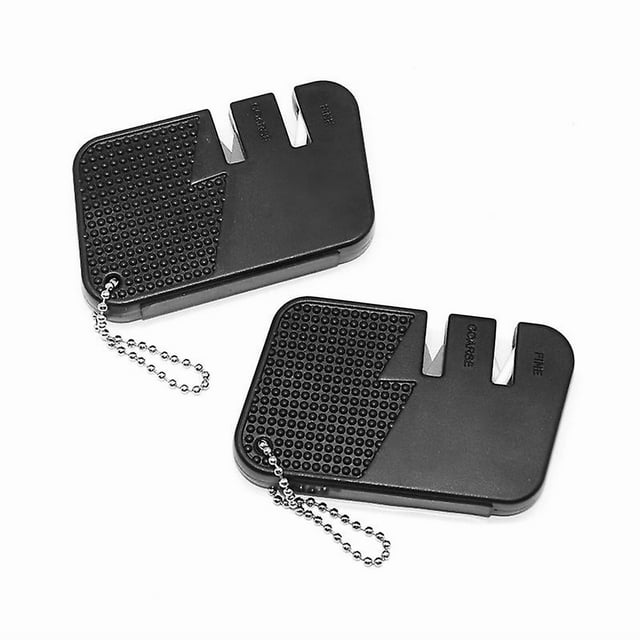 2 Piece Knife Sharpener Kit Mini Pocket Portable Outdoor Camping Hiking Kitchenette