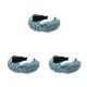 thumbnail image 5 of Qarigey Bandas para el cabello con diamantes de imitación Diademas ajustables para mujeres niñas Verde oscuro Type1 NO1, 5 of 6
