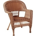 thumbnail image 3 of Jeco 3 Piece Resin Wicker Patio Conversation Set in Espresso-Color:Honey, 3 of 5