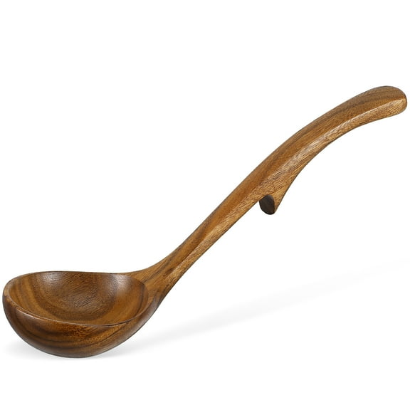 VORCOOL Wood Porridge Spoon Wooden Ladle 1Pcs