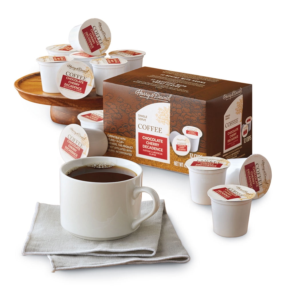 Harry & David Chocolate Cherry Decadence SingleServe Coffee, 4 Ounces