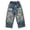 Sky Blue, variant on Tween Boys Jeans Sky Blue Elastic Waistband Ripped Denim Pants Soft Cotton Jeans Teen Boy Clothes 11-13 Years