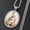 Silvery, variant on Virgin Mary and Jesus Scapular Medal Glass Pendant Necklace for Women Men Stainless Steel Catholic Golden Jewelry