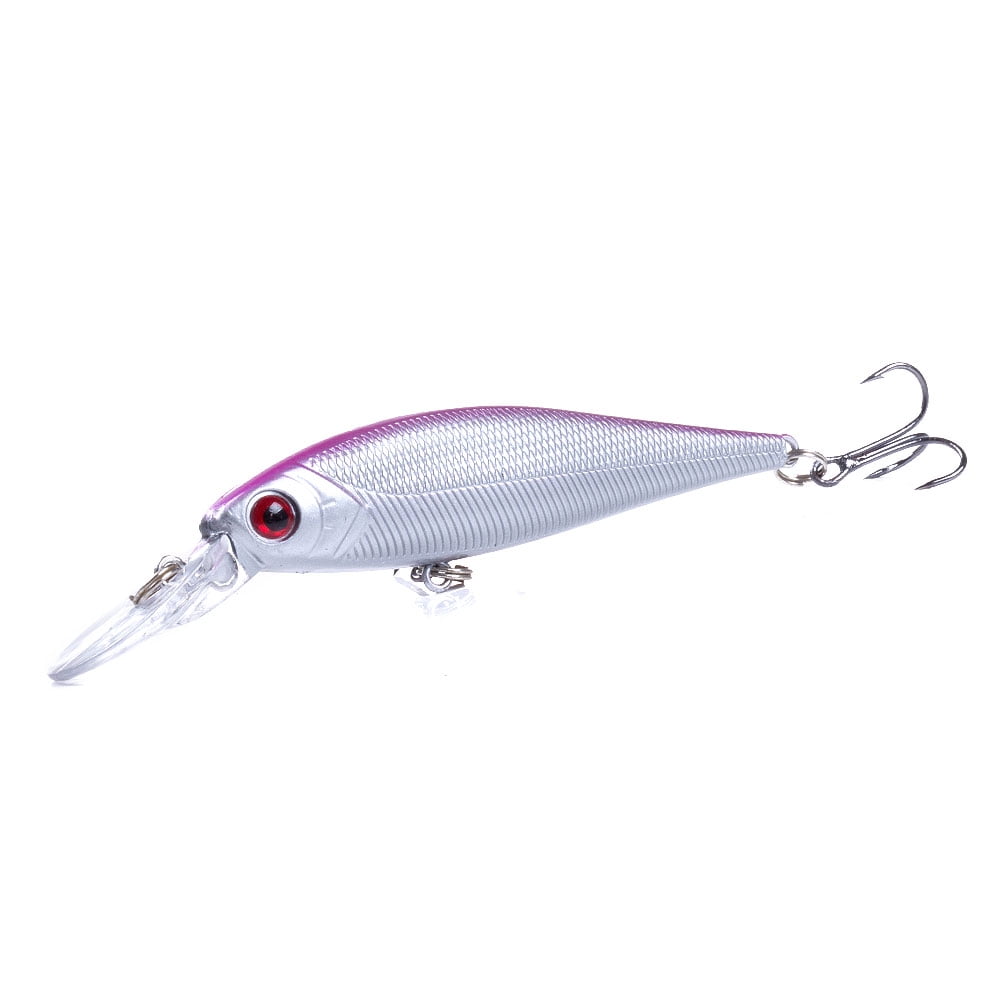 HENGJIA Minnow Bass Fishing Lures, Large Jerkbait Lure Set Hard Baits Deep Diving Crankbait for Catfish Walleye Trout Fishing Bait 10Pcs/kit