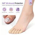 thumbnail image 3 of SAVILAND Toe Treatment Bandage Wrap: Ultra-Stretch Self Adhesive Bandage For Securing Foot Fungal Cream Overnight No Glue Breathable Skin-Toned Self Stick Wrap Shield Discolored Damaged Nails, 3 of 7