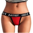 thumbnail image 5 of Bigersell Nylon Panties for Women Clearance Briefs Women Cheeky Panty Style P-1829 Nylon Period Panties Ladies Thongs Briefs Mid Waist Women Cheeky Panties Red S, 5 of 8