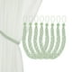thumbnail image 1 of Uxcell 4-Set Sujetadores de Cortina con Ganchos Metálicos Negros para Decoración de Ventanas del Hogar [Verde Frijol], 1 of 1