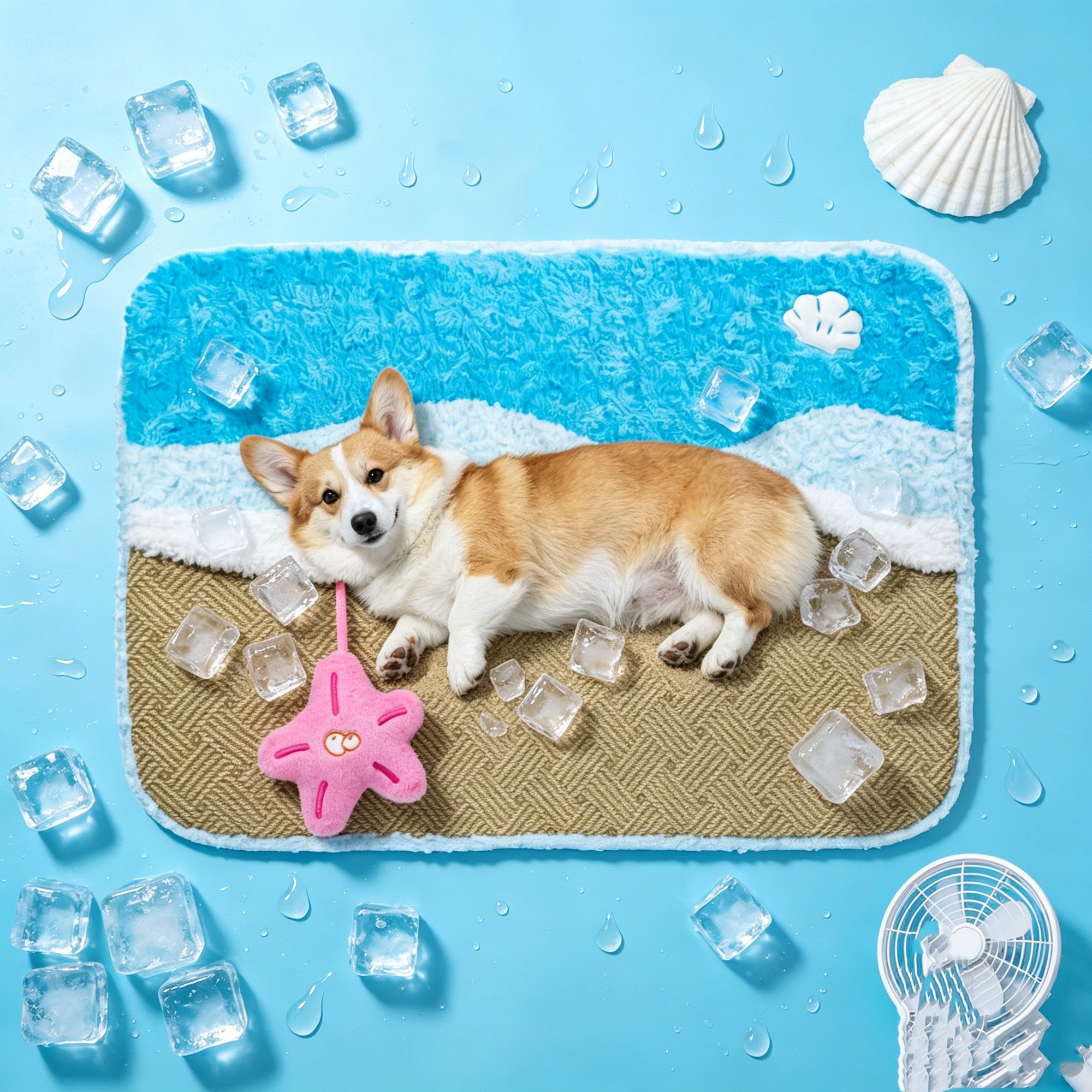 Dog Cooling Mat, Pet Cooling Mat with Non-Toxic Solid Gel, Self-Cooling Pad for Dogs, Waterproof, Durable Cooling Bed for Indoor, Outdoor, Summer
