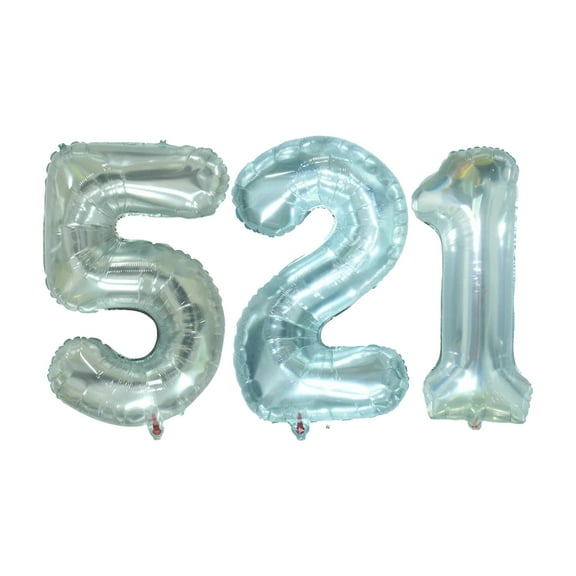 32 Inch 521 Jellies Foil Number Balloons for New Year Eve Festival Party Supplies Graduation Decorations