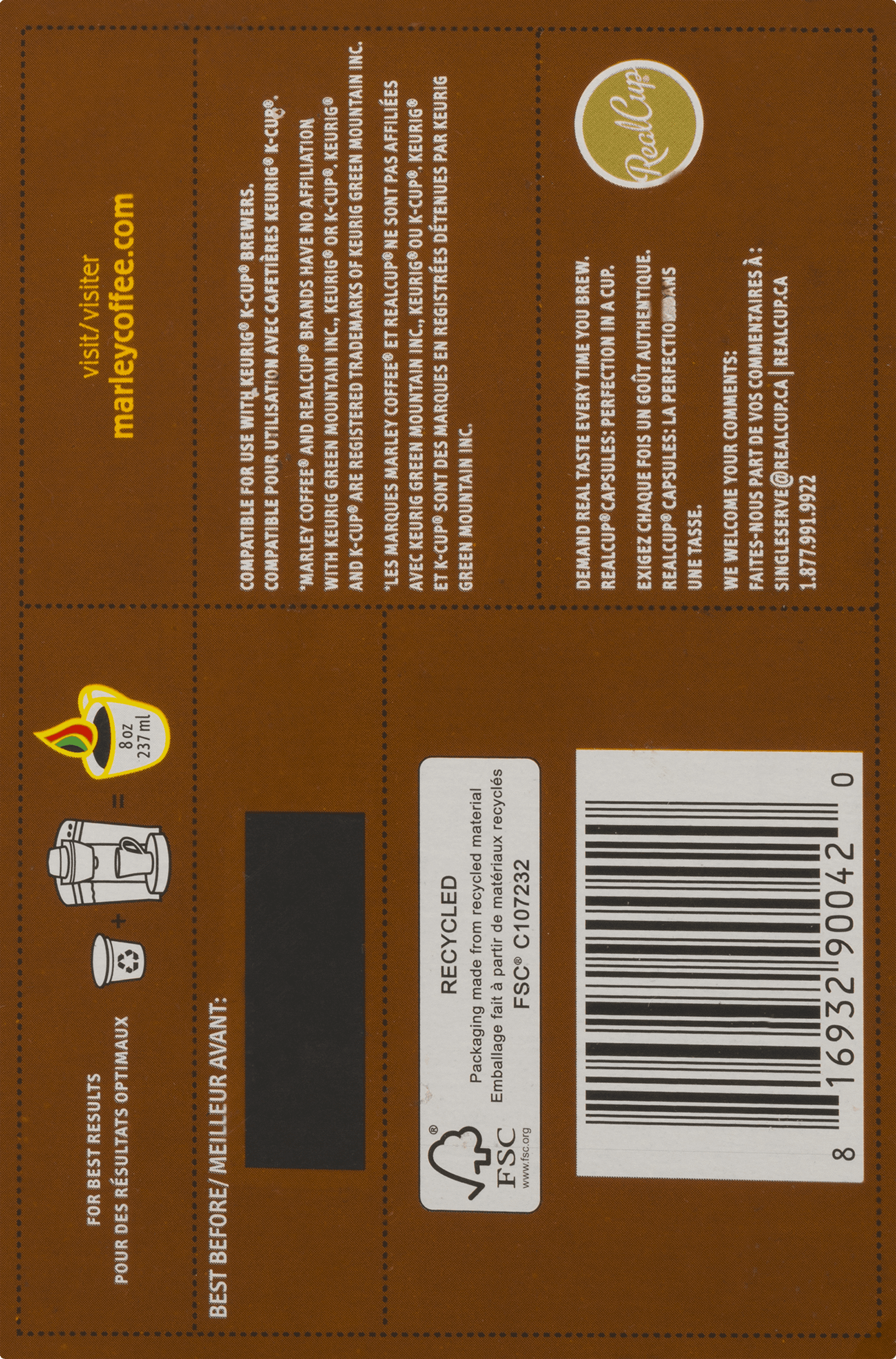 Marley One Love Ethiopia Yirgacheffe Medium Roast Coffee