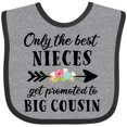 thumbnail image 3 of Inktastic Only the Best Nieces Get Promoted to Big Cousin Boys or Girls Baby Bib, 3 of 4