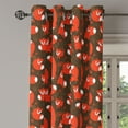 thumbnail image 2 of Ambesonne Fox Grommet Curtain, Vulpe from Forest, 50" x 120", Orange Army Green White, 2 of 6