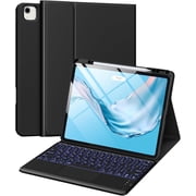 XIHAMA Keyboard Case for iPad Air 13 Inch (M4/M3/M2) & Pro 12.9, Multi-Touch Trackpad, 7 Colors Backlit, Detachable Folio Keyboard Cover for iPad Air 13 / Pro 12.9 6th 5th 4th 3rd Gen, Black