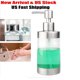 thumbnail image 4 of Dispensador de jabón Inteprter 12 onzas acero inoxidable 304 acrílico transparente para baño de cocina, 4 of 6