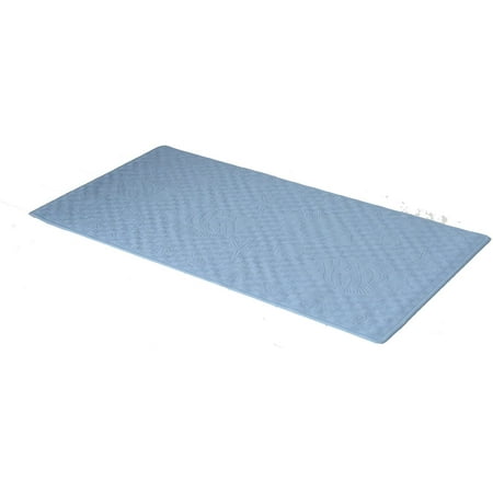 Rubber bath tub mat in Slate, size 20" long x 13" wide