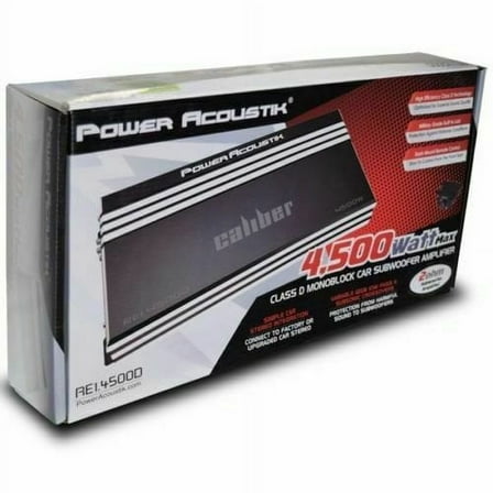 Power Acoustik RE1-4500D 4500 Watt 1 Channel Monoblock Car Amplifier RE1-4500D