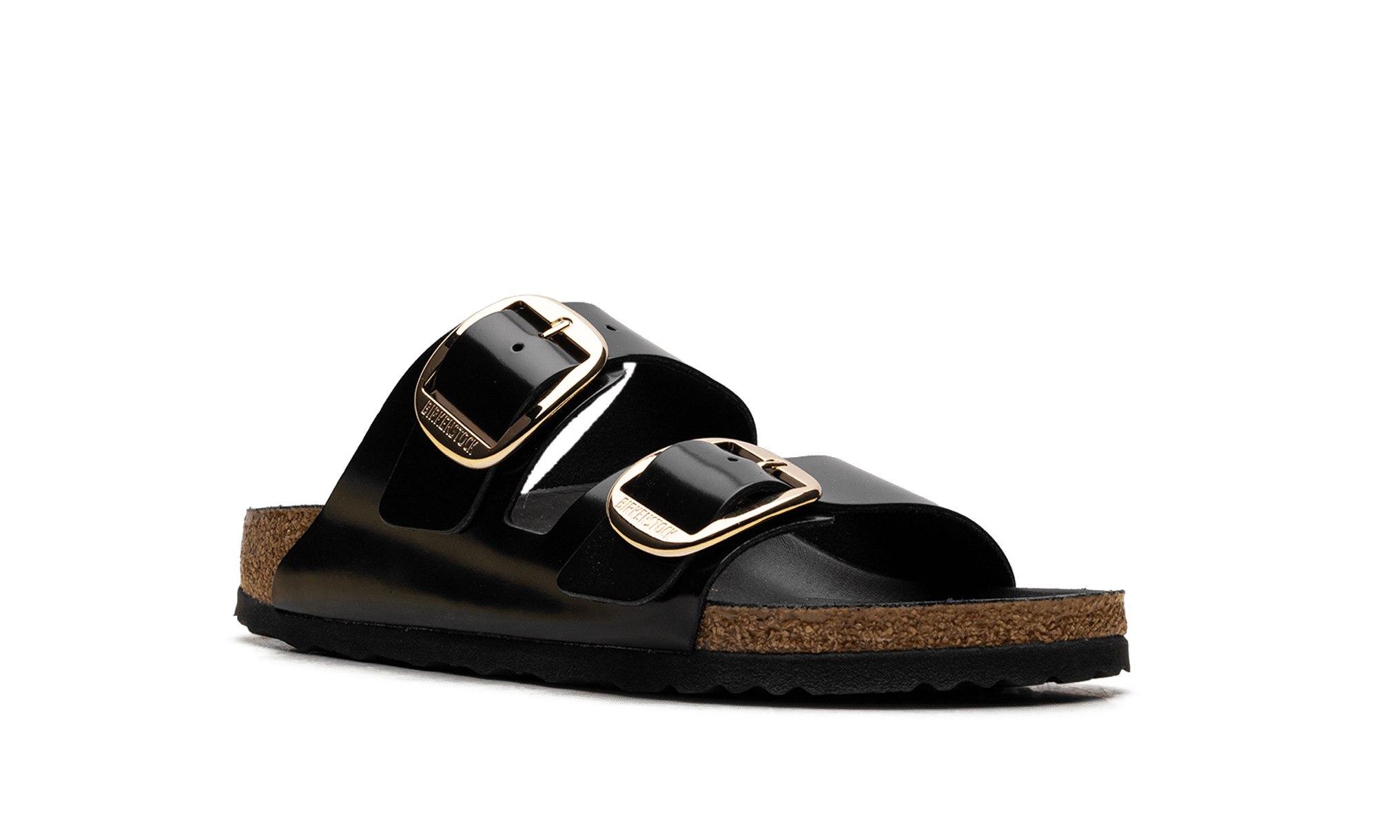 BIRKENSTOCK WOMENS Arizona Big Buckle Womens "High Shine Black" 1021476 1021476 from Stadium Goods