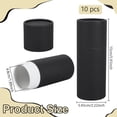 thumbnail image 2 of 10 tubos de cartón Kraft para botellas de aceite esencial de 100 ml, caja de embalaje, tubo negro con tapa., 2 of 9