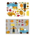 thumbnail image 4 of Fall Decor,Fall Window Clings,Fall Window Clings,1 Set-Sided Autumn Leaves Pumpkin Turkey Decals Sticker,Thanksgiving Window Stickers For School Home Glass Windows Decorations,A, 4 of 4