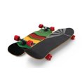 thumbnail image 1 of Fathom by Shark Wheel Rasta Cruiser Longboard Skateboard Complete, Green, 1 of 8