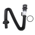 thumbnail image 2 of Sink Drain Pipe, Odor Proof Sink Sewer Pipe Stainless Steel  for Home Use, 2 of 7