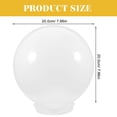 thumbnail image 2 of MasteelfCA Smooth Ball Shape Lampshade Replacement Household Acrylic Light Cover Outdoor Spherical Lamp Cover, 2 of 4