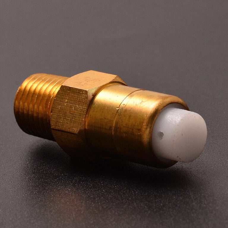 1/4 Inch NPT Brass Thermal Relief Valve For Pressure Washer Pump - Overheat Protection With Teflon Tape