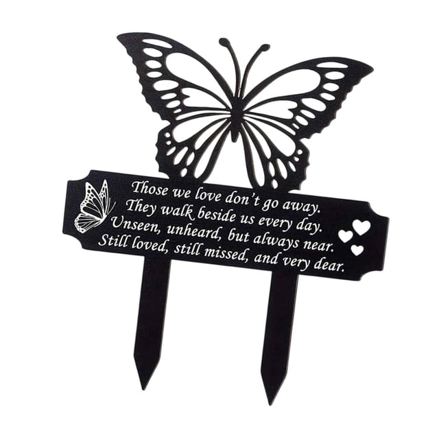 Marcador de tumba, decoración de patio, placa de cementerio decorativa confiable, estaca de tumba para 15 cm x 136 cm