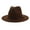 Coffee, variant on Hat Womens Wide Brim Wool Felt Flat Top Fedora Hat Party Church Trilby Hats Cap Winter Fall Hats for Women Clearance