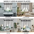 thumbnail image 3 of Farmhouse Rustic Swag Valances for Windows, Kitchen Window Curtains Over Sink, Vintage Country Wooden Grain Window Treatment Curtains for Living Room/Bedroom Curtains 2 Panel Sets 36"x45", 3 of 8